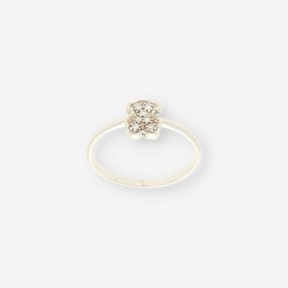 Anillo oso de oro blanco 18kt con brillantes TOUS