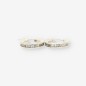 Pendientes de aro en oro blanco 18kt con circonitas Pendientes de aro en oro blanco 18kt con circonitas