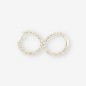 Pendientes de aro en oro blanco 18kt con brillantes Pendientes de aro en oro blanco 18kt con brillantes