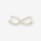 Pendientes de aro en oro blanco 18kt con brillantes Pendientes de aro en oro blanco 18kt con brillantes