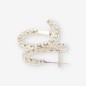 Pendientes de aro en oro blanco 18kt con brillantes Pendientes de aro en oro blanco 18kt con brillantes