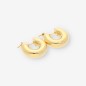 Pendientes de aro en oro 18kt