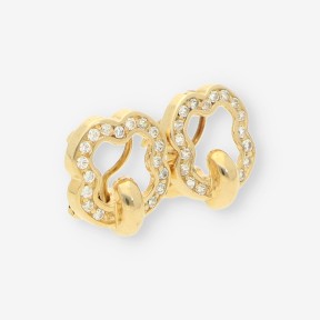 Pendientes de oro 18kt con circonitas