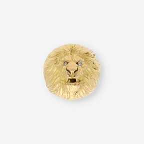 Anillo leÃ³n oro