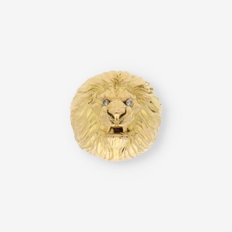 Anillo leÃ³n oro