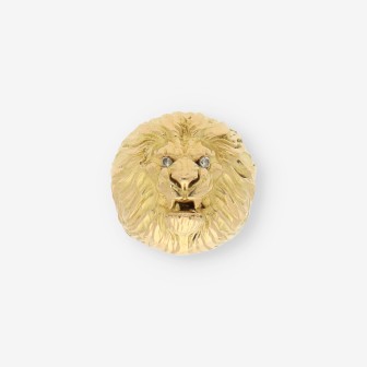 Anillo leÃ³n oro