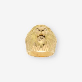 Anillo león de oro 18kt