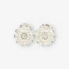 Pendientes oro blanco y brillantes