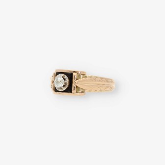 Anillo en oro 18kt con brillante