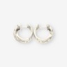 Pendientes oro blanco y brillantes