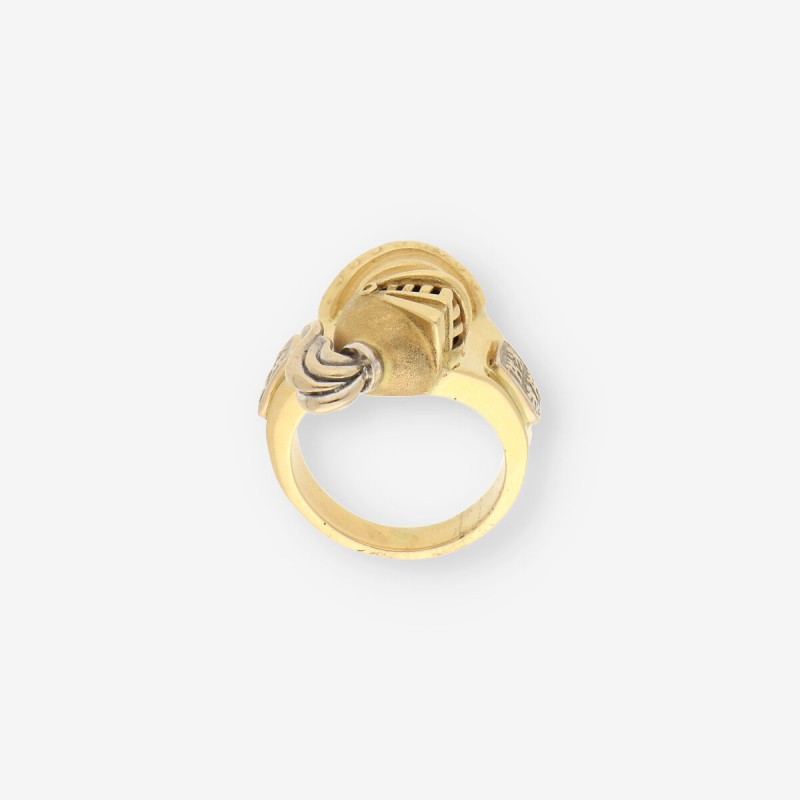 Anillo armadura oro