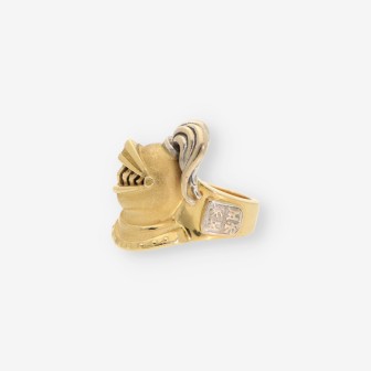 Anillo armadura oro