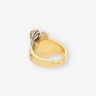 Anillo armadura oro