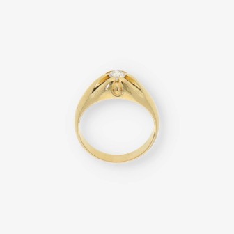 Anillo en oro 18kt con brillante