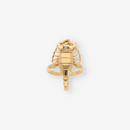 Anillo escorpiÃ³n oro