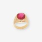 Anillo de Oro con Piedra Roja Anillo de Oro con Piedra Roja
