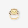 Anillo p. amarilla oro y brillantes