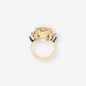 Anillo de Oro con Piedra Amarilla y Brillantes Anillo de Oro con Piedra Amarilla y Brillantes