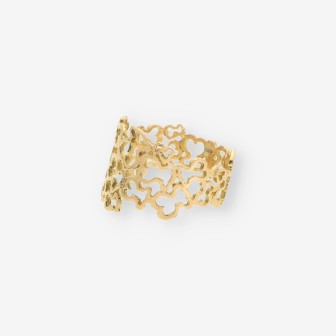 Anillo calado osos oro TOUS