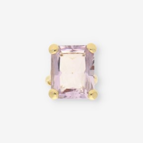 Anillo oro piedra lila