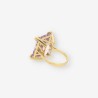 Anillo oro piedra lila