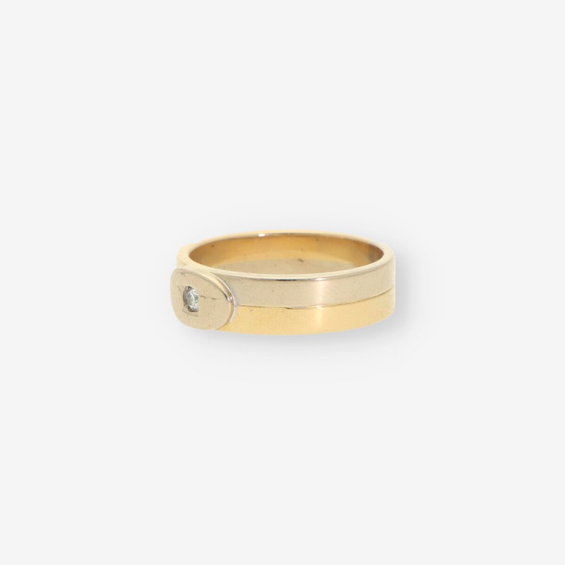 Anillo oro y brillantes