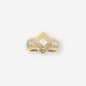 Anillo de Oro Blanco y Amarillo con Brillantes Anillo de Oro Blanco y Amarillo con Brillantes