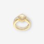 Anillo de Oro Blanco y Amarillo con Brillantes Anillo de Oro Blanco y Amarillo con Brillantes