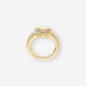 Anillo de Oro Blanco y Amarillo con Brillantes Anillo de Oro Blanco y Amarillo con Brillantes