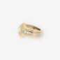 Anillo de Oro Blanco y Amarillo con Brillantes Anillo de Oro Blanco y Amarillo con Brillantes