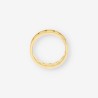 Anillo dibujo hojas oro
