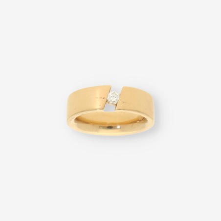 Anillo oro y brillantes
