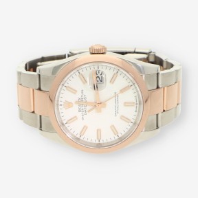 Rolex Mixto 126201 en Acero y Oro Rosa