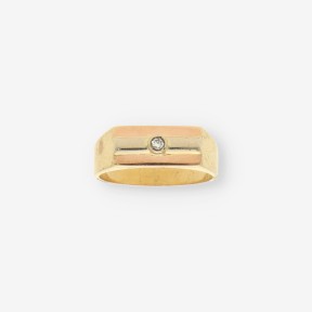 Anillo oro y brillantes