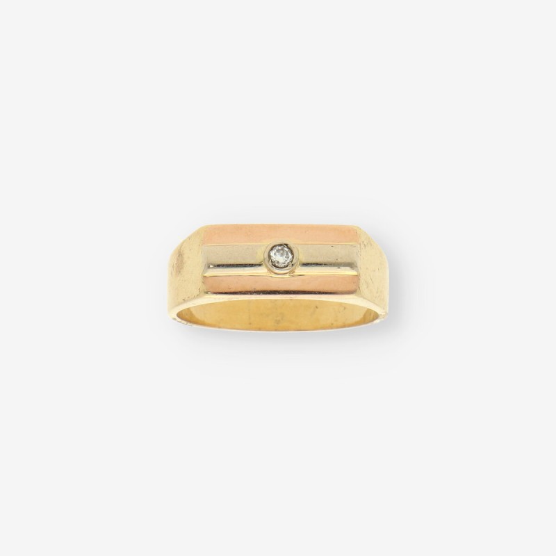 Anillo de Oro con Brillante Anillo de Oro con Brillante