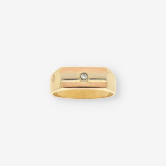 Anillo oro y brillantes