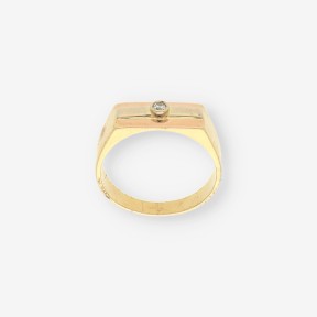Anillo de Oro con Brillante