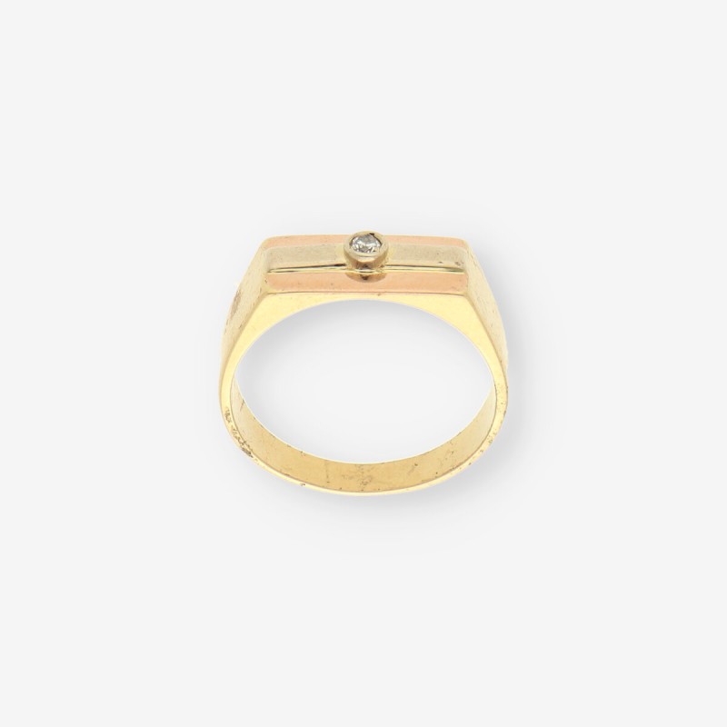 Anillo oro y brillantes