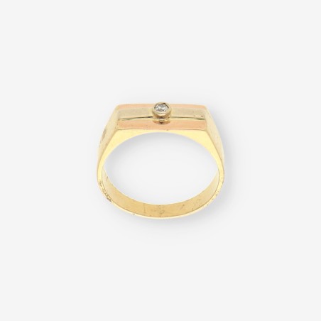Anillo de Oro con Brillante
