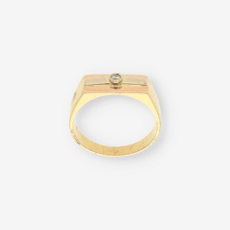 Anillo oro y brillantes