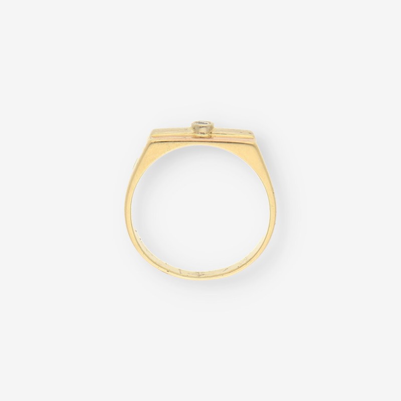 Anillo oro y brillantes