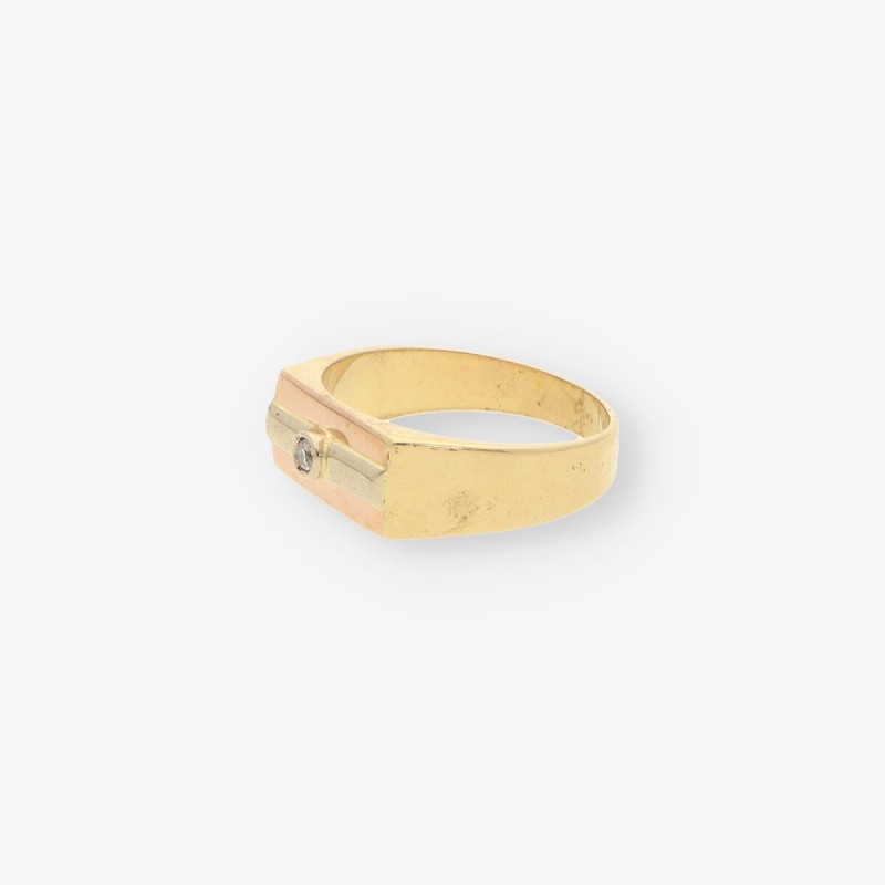 Anillo oro y brillantes