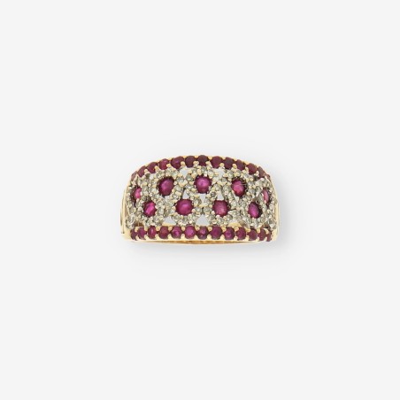 Anillo rubà oro y brillantes