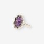 Anillo de Oro Blanco 18kt con Brillantes y Piedra Lila Anillo de Oro Blanco 18kt con Brillantes y Piedra Lila