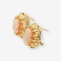 Pendientes camafeo de oro amarillo 18kt con cierre omega