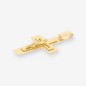 Colgante de cruz en oro amarillo 18kt