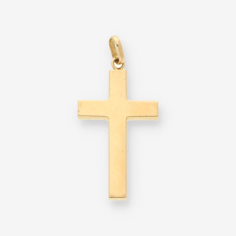Colgante de cruz en oro amarillo 18kt Colgante de cruz en oro amarillo 18kt