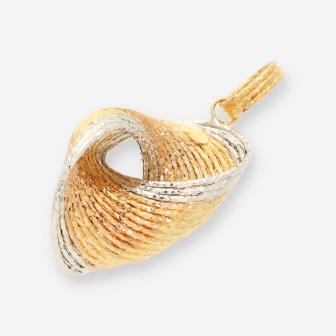 Colgante oro blanco y oro amarillo