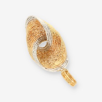 Colgante oro blanco y oro amarillo