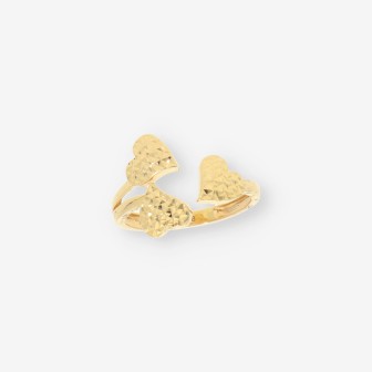 Anillo corazones oro